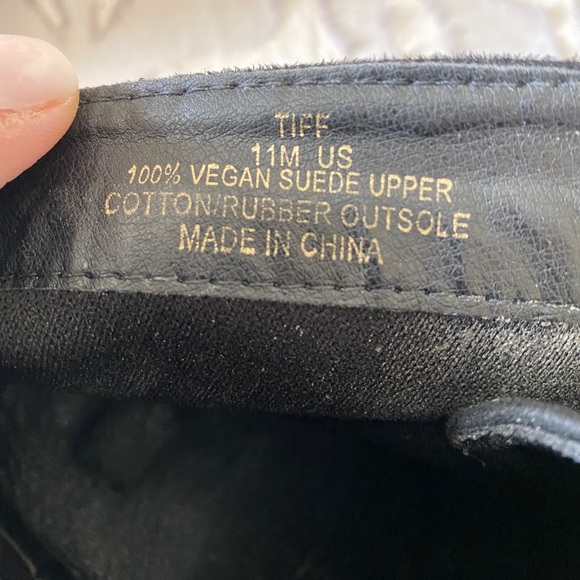 Women’s Black Suede Wedge Booties - Picture 5 of 5